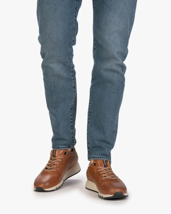 Sneaker>Floris van Bommel Nineti 10.04 Cognac