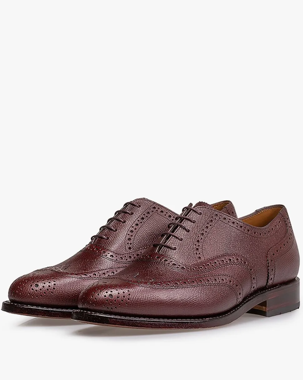 Brogues | Schnürer>Floris van Bommel Olda 03.12 Bordeauxrot