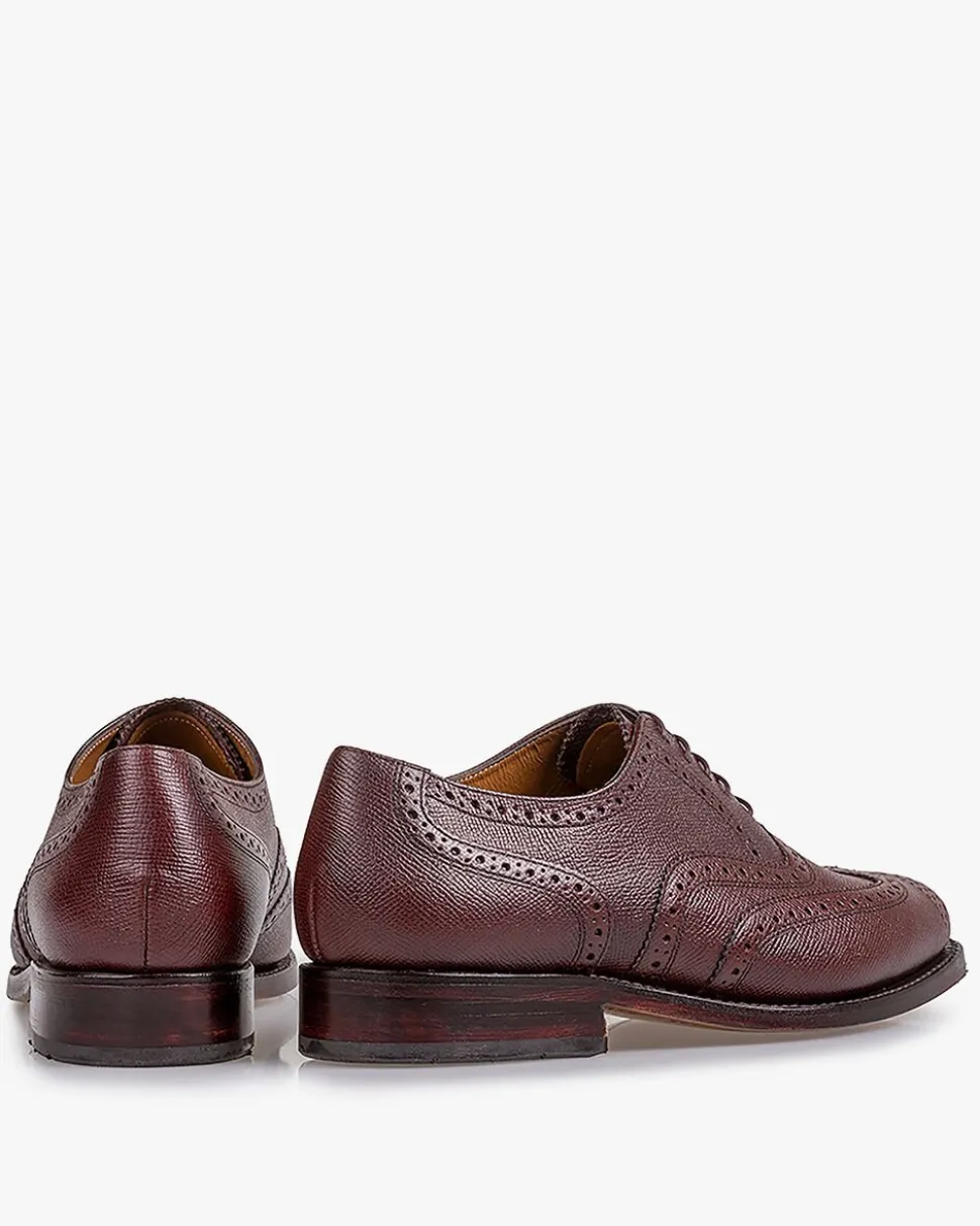 Brogues | Schnürer>Floris van Bommel Olda 03.12 Bordeauxrot