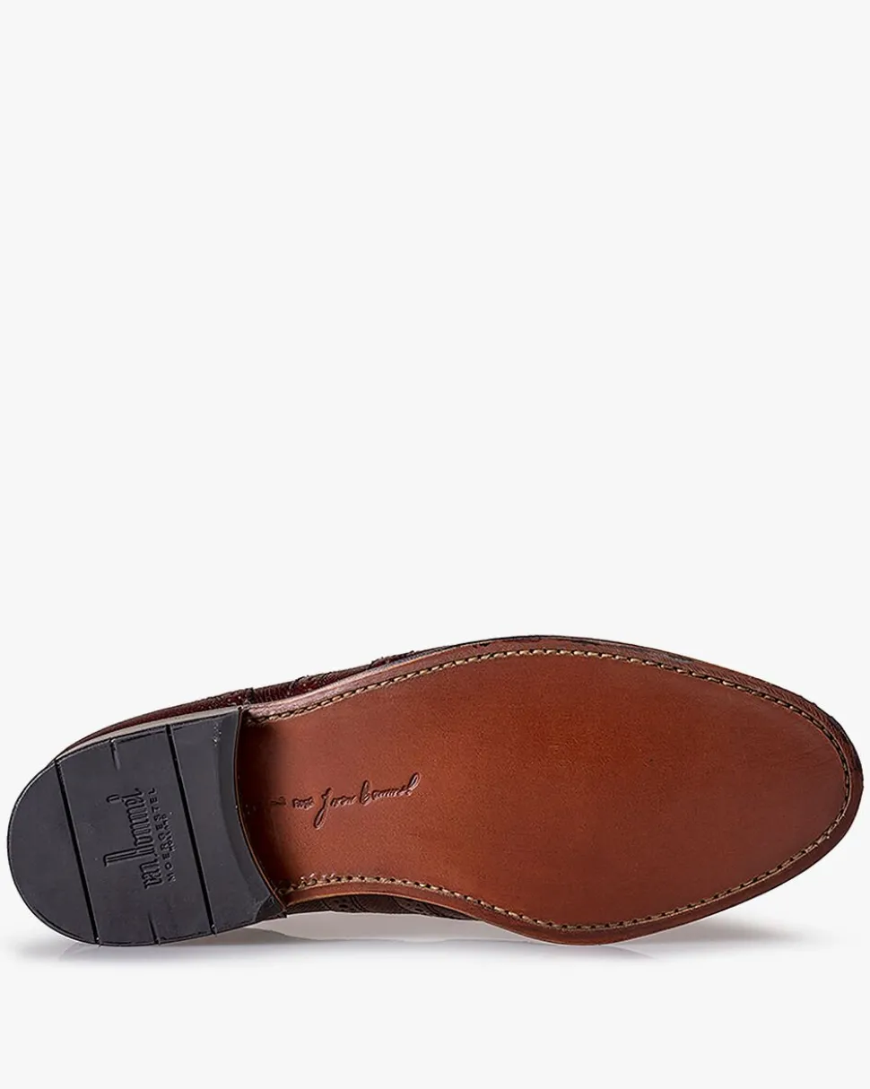 Brogues | Schnürer>Floris van Bommel Olda 03.12 Bordeauxrot