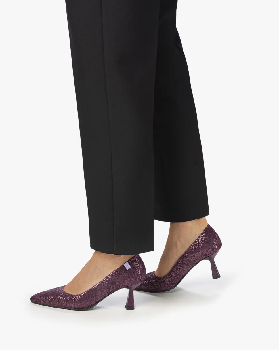 Pumps>Floris van Bommel Pointi 01.07 Bordeauxrot