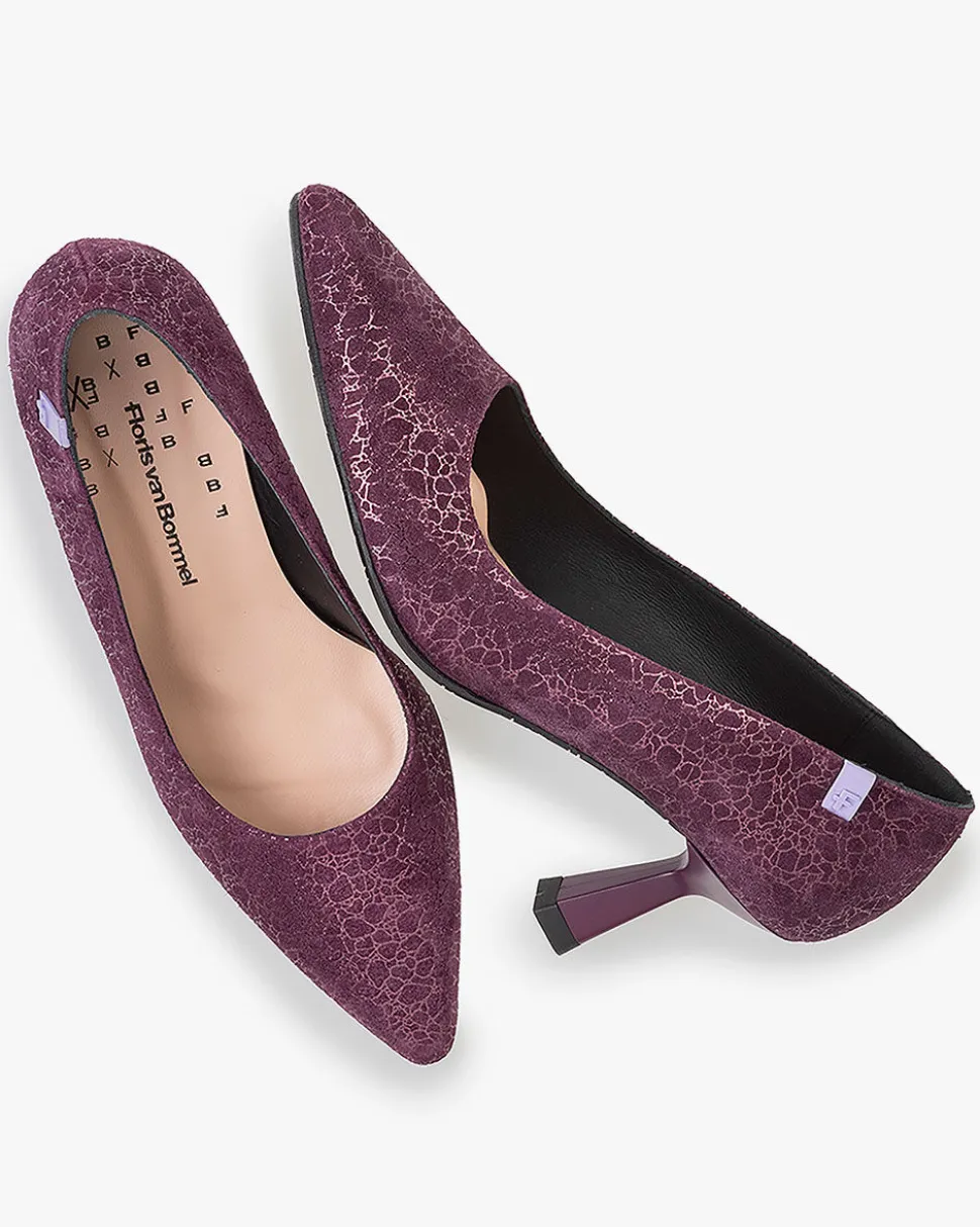 Pumps>Floris van Bommel Pointi 01.07 Bordeauxrot