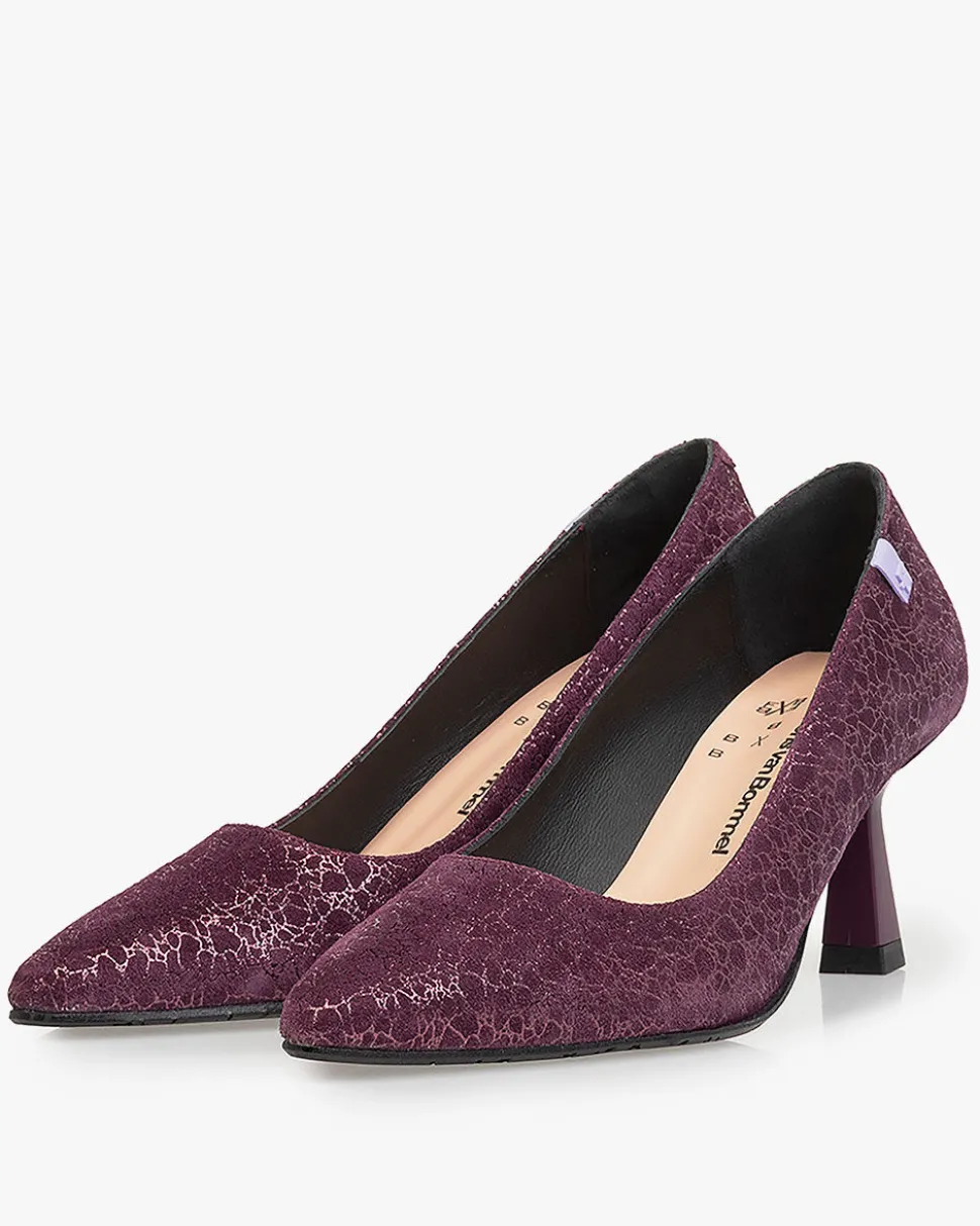 Pumps>Floris van Bommel Pointi 01.07 Bordeauxrot