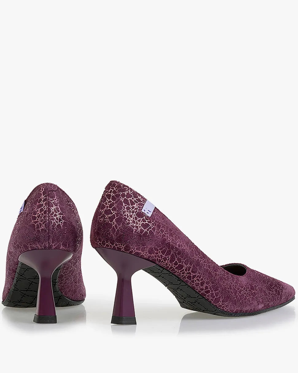 Pumps>Floris van Bommel Pointi 01.07 Bordeauxrot