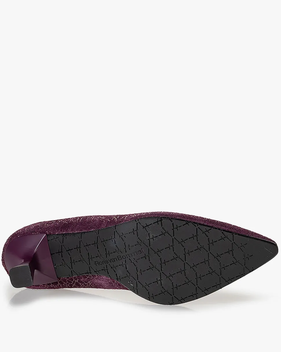 Pumps>Floris van Bommel Pointi 01.07 Bordeauxrot