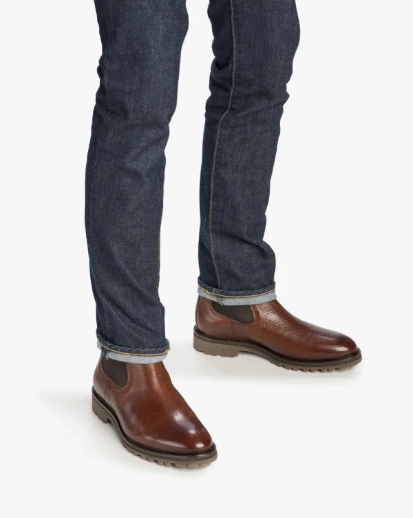 Hochwinter | Chelsea Boots>Floris van Bommel Sturdi 04.16 Cognac