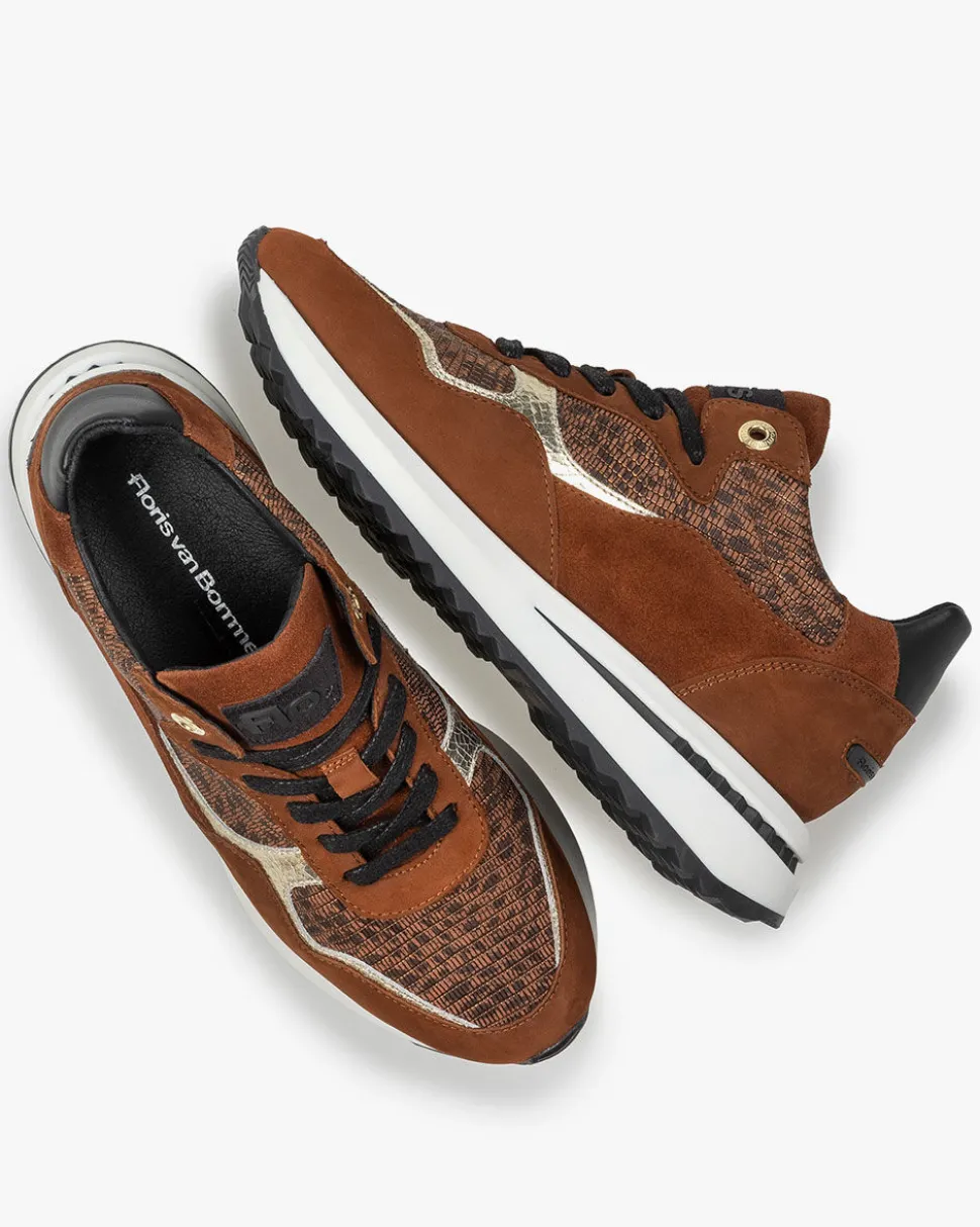 Sneaker>Floris van Bommel Sumi 01.28 Cognac