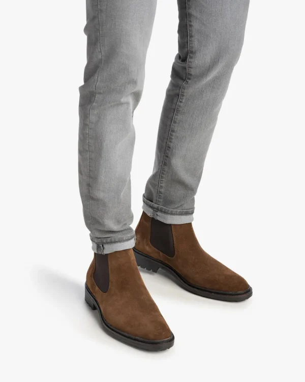 Hochwinter | Chelsea Boots>Floris van Bommel Tanda 03.12 Braun