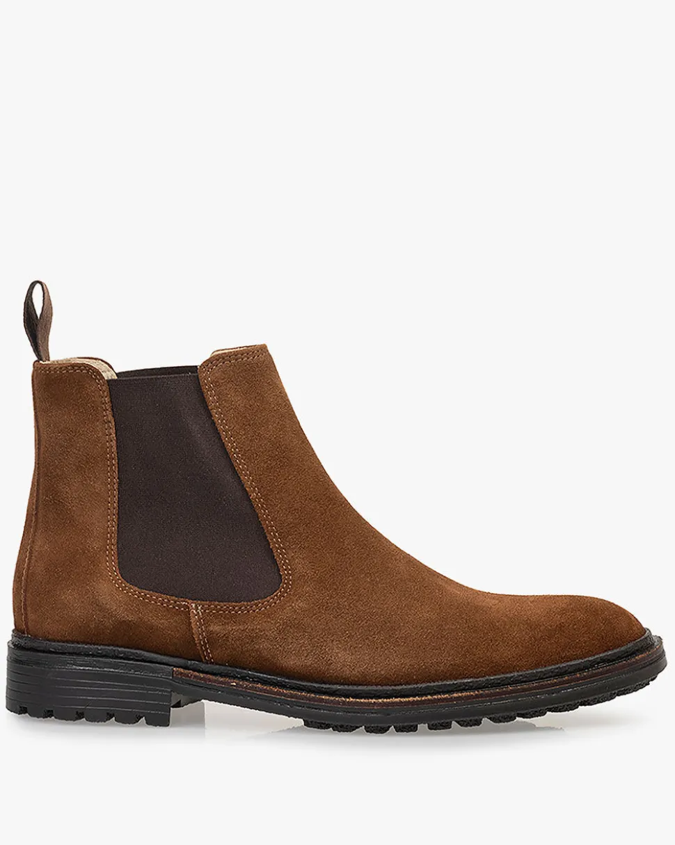Hochwinter | Chelsea Boots>Floris van Bommel Tanda 03.12 Braun