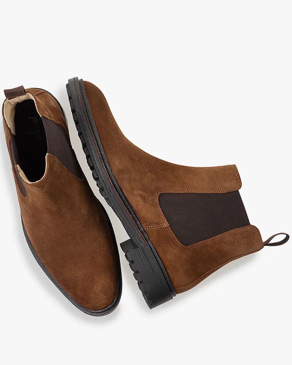 Hochwinter | Chelsea Boots>Floris van Bommel Tanda 03.12 Braun