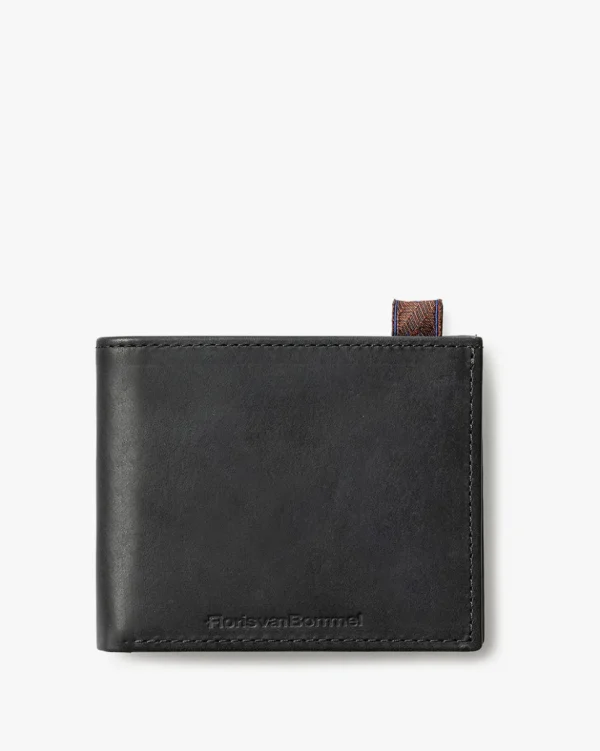 Kleinlederwaren>Floris van Bommel Wallet fat Schwarz