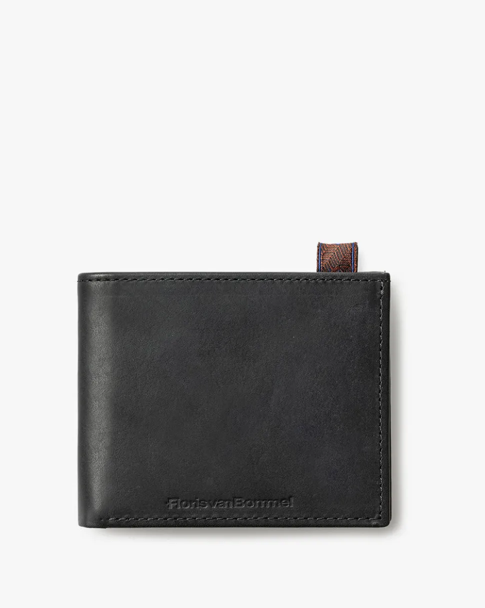 Kleinlederwaren>Floris van Bommel Wallet fat Schwarz