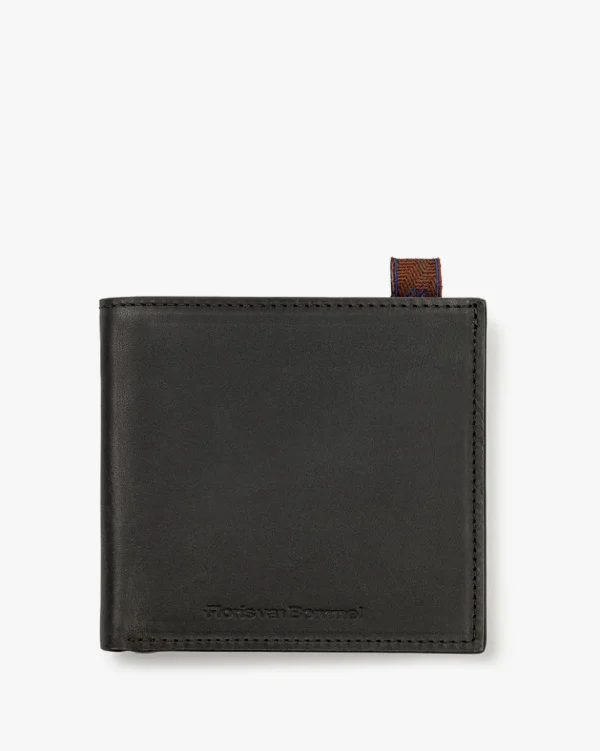 Kleinlederwaren>Floris van Bommel Wallet slim Schwarz