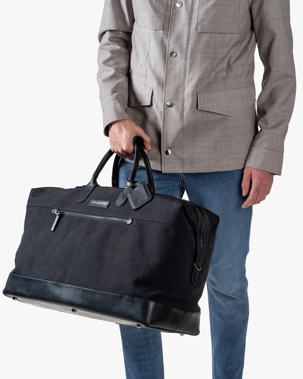 Taschen>Floris van Bommel Weekender-Tasche Textil Schwarz