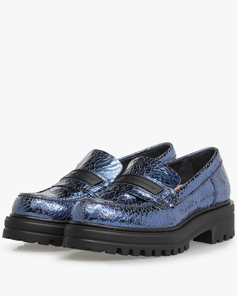 Weekend | Loafers>Floris van Bommel Wonki 05.01 Blau