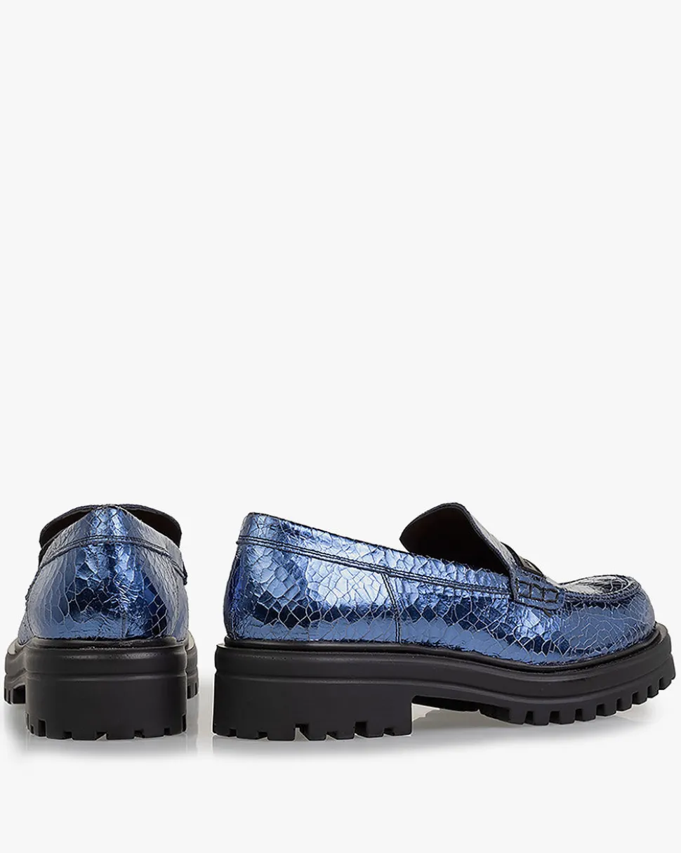 Weekend | Loafers>Floris van Bommel Wonki 05.01 Blau